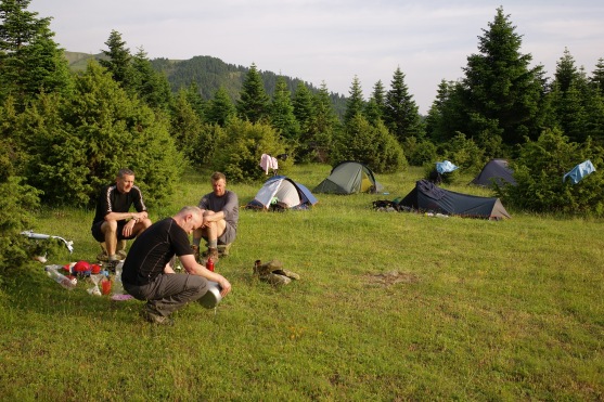 Camping near Kokália obelisk